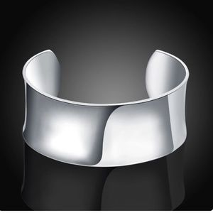 NEW SILVER WIDE CUFF BRACELET